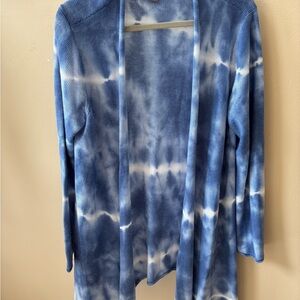 Blue Tie-Dye Women's Sweater